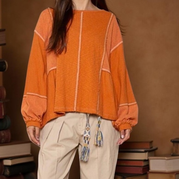 POL Sweater Contrast Pattern
Sweater -Boho Top Large NWT Boutique - Picture 13 of 15